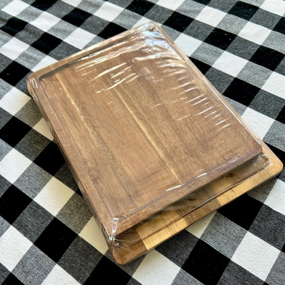 Acacia Wood Cutting Board Set, NWT